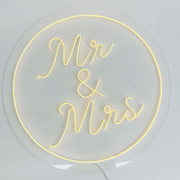 Mr & Mrs - Led Sign 